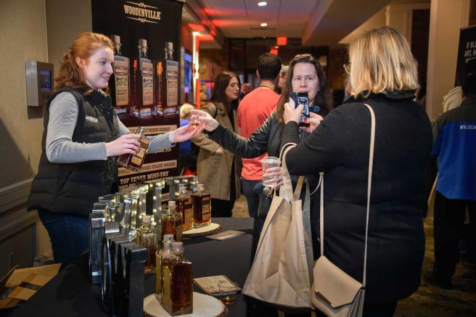 Fans take photos and enjoy samples at the 2023 BourbonCon in Lexington at the Marriott Griffin Gate. The event will be back in 2024. Tickets are on sale now. Provided