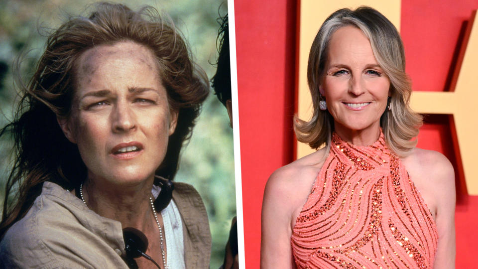 Helen Hunt played Jo Harding in Twister. (Universal/Alamy/WireImage)