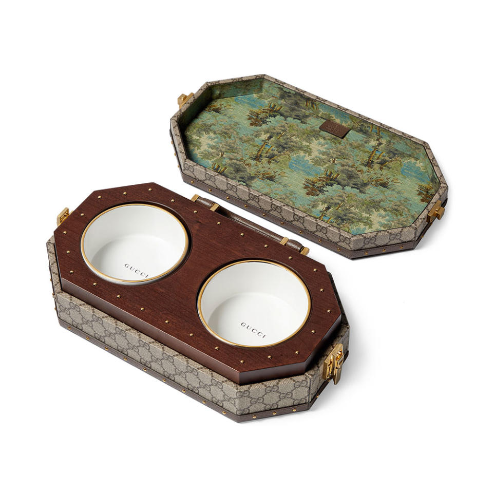 Gucci Pet Collection Feeding Bowl Set with Case