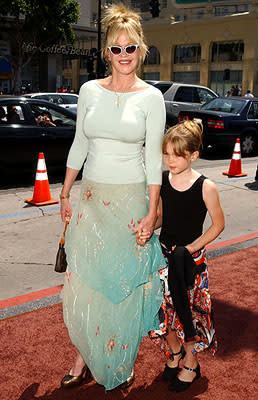 Melanie Griffith and daughter Stella at the LA premiere of Warner Bros. Pictures' Charlie and the Chocolate Factory