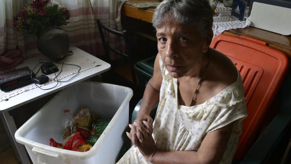 Norma Mújica en su casa