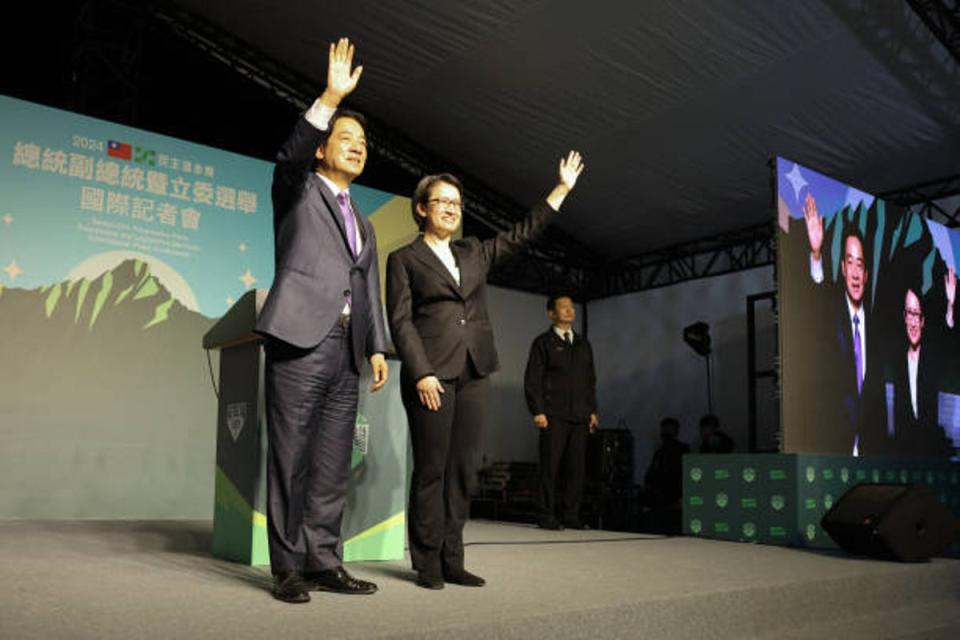 Taiwan’s President-elect Lai Ching-te and his running mate Hsiao Bi-khim (AFP via Getty Images)