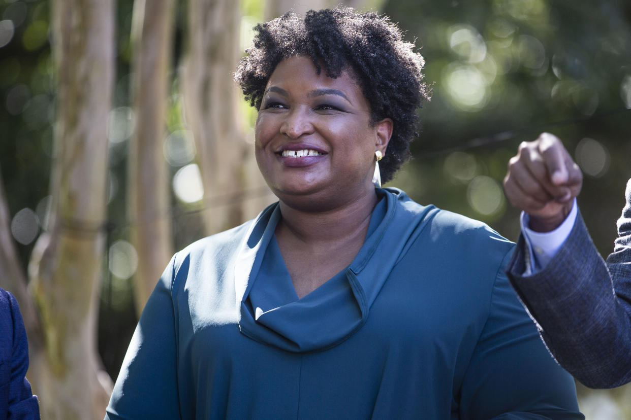 Voting rights activist and 2018 and 2022 Georgia gubernatorial candidate Stacey Abrams.