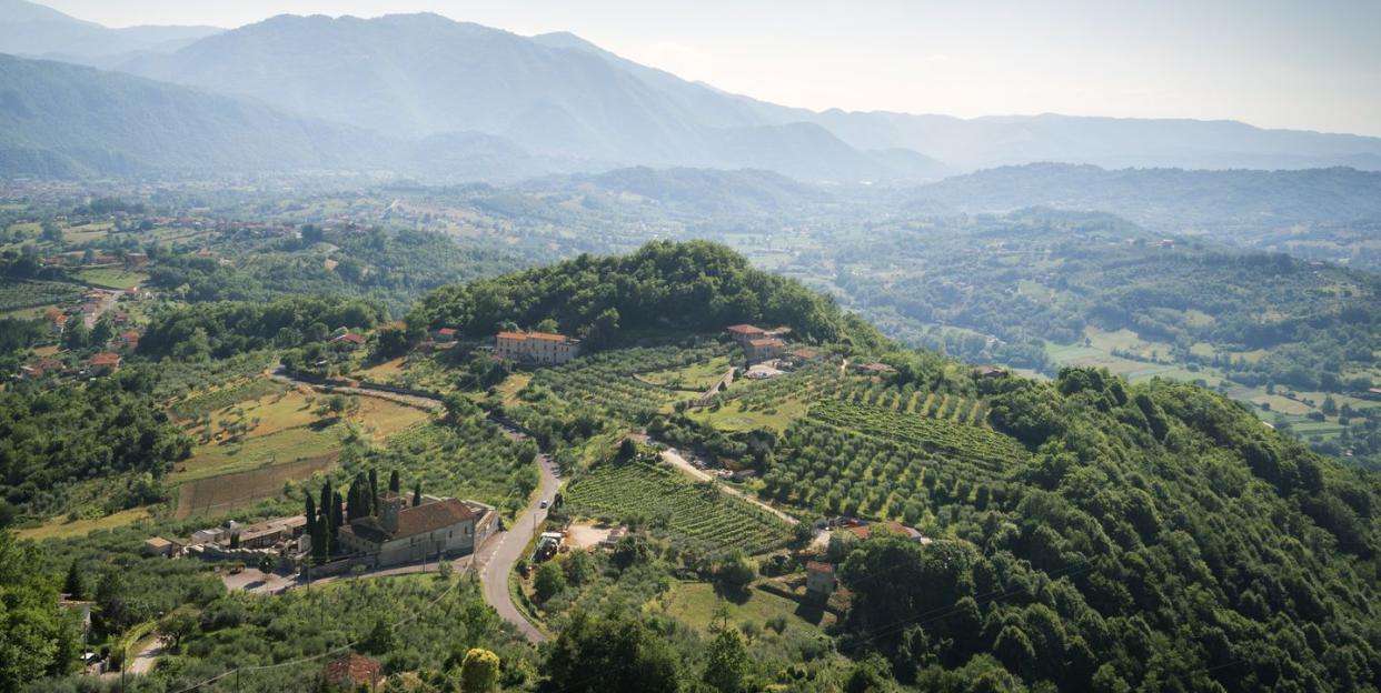 mountainous area of picinisco, abruzzo