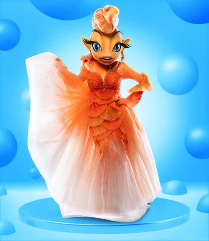 <p>Michael Becker / FOX</p> Goldfish on 'The Masked Singer'