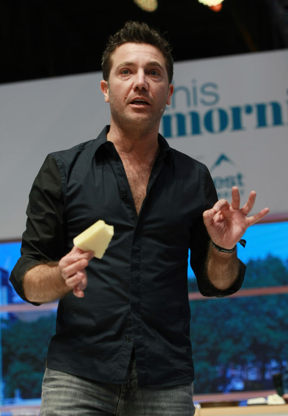 Gino D'Acampo at This Morning Live held at the NEC Birmingham on May 18, 2017. (Photo credit should read Graham Stone / Barcroft Media via Getty Images)