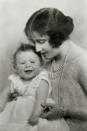 <p>Princess Elizabeth with her mother, The Duchess of York, in 1927.</p>