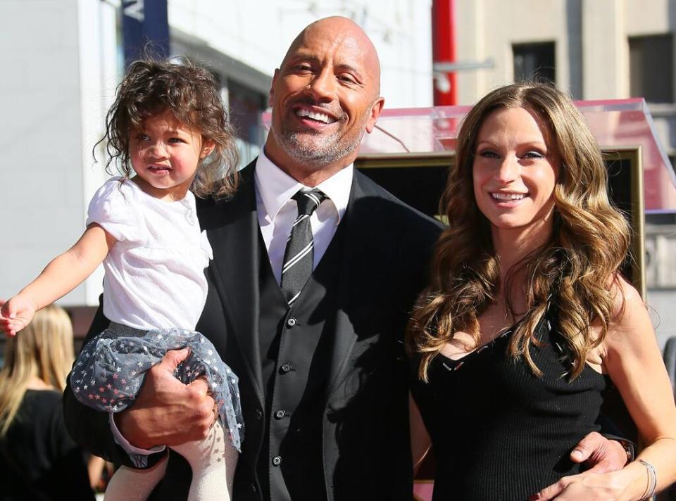 Dwayne Johnson, Lauren Hashian, Jasmine Johnson