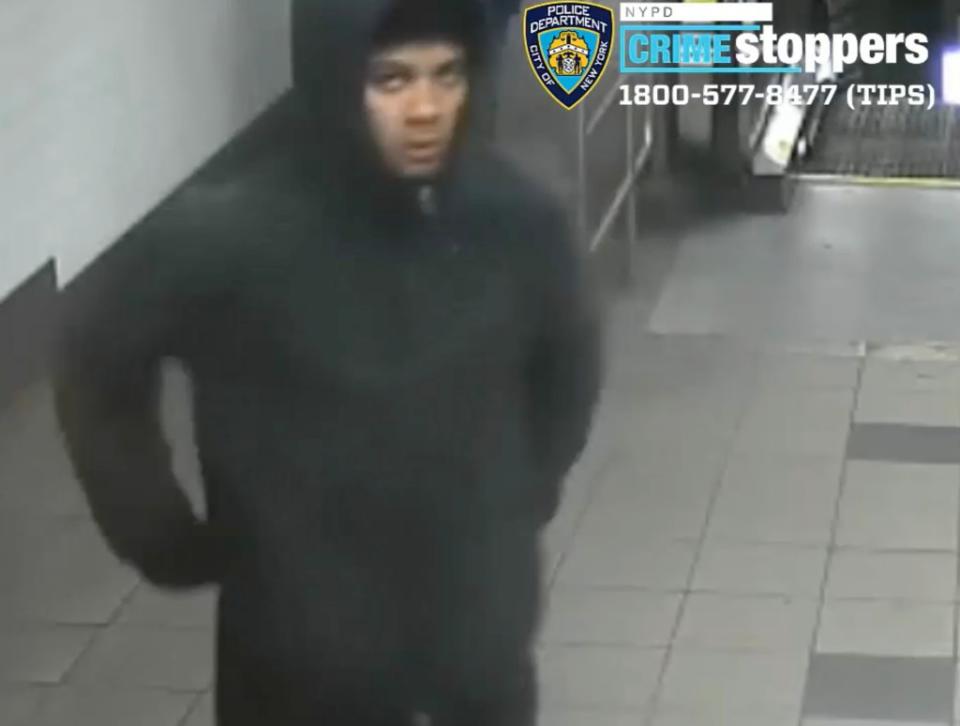 Another angle of the suspect is shown in this photo provided by NYPD. DCPI