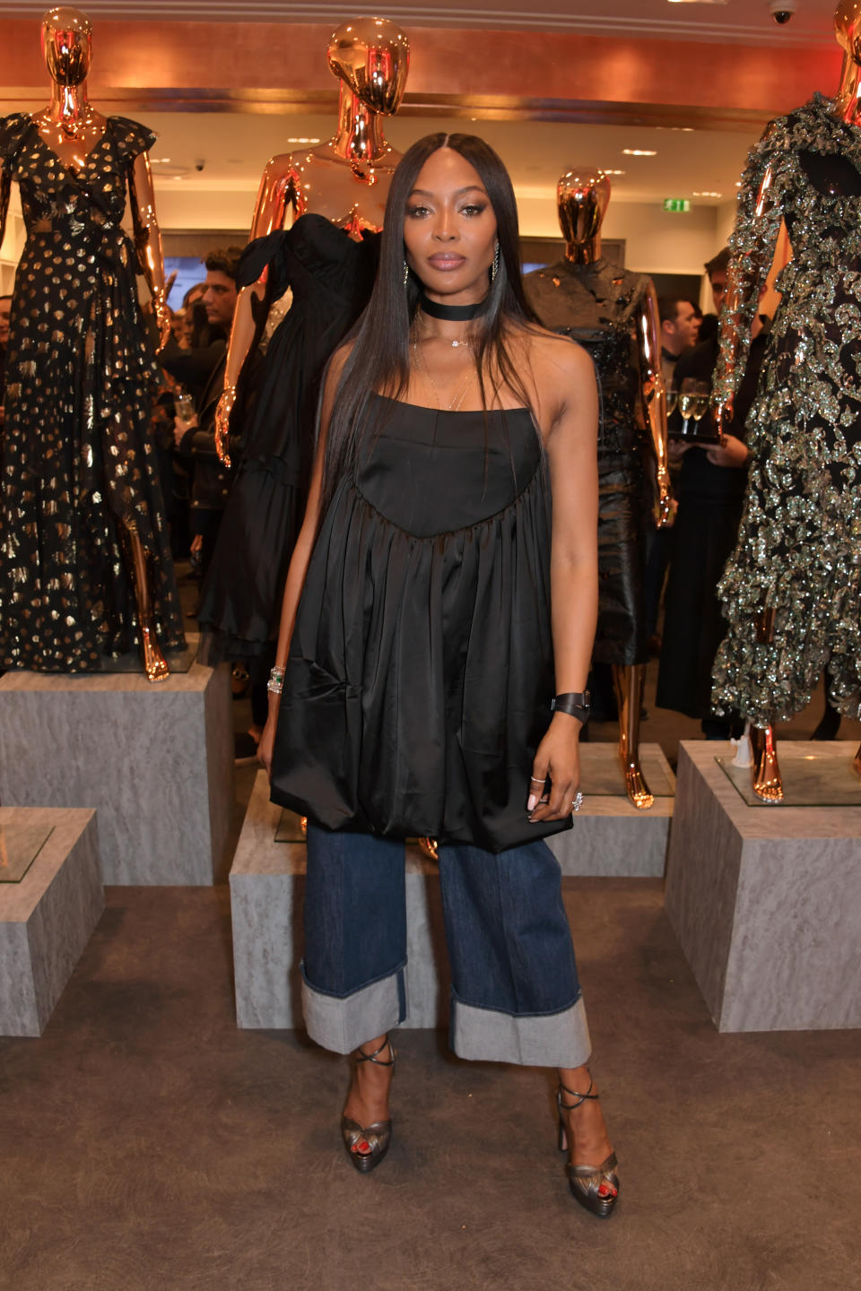 LONDON, ENGLAND - NOVEMBER 26:   Naomi Campbell attends the launch of her Fashion For Relief charity pop-up store at Westfield London on November 26, 2019 in London, England.  (Photo by David M. Benett/Dave Benett/Getty Images)