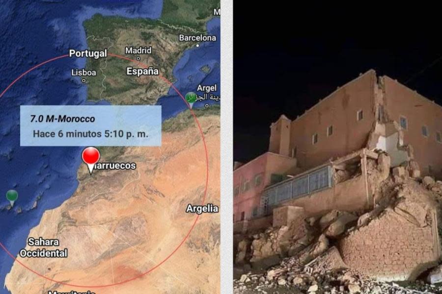 Terremoto de 6.8 en Marruecos supera los 300 muertos