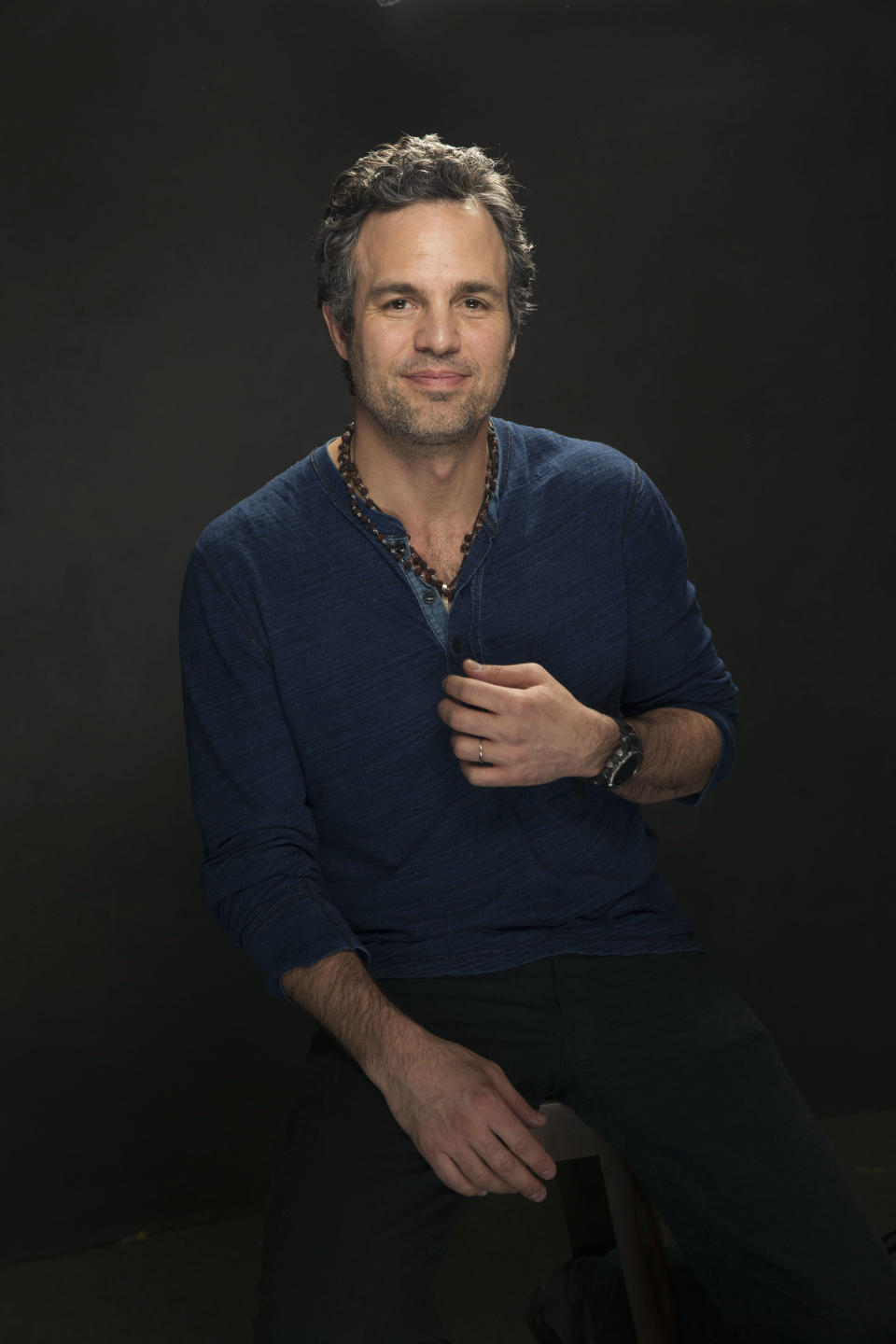 In this Sunday, Jan. 19, 2014 photo, actor Mark Ruffalo of the film, "Infinitely Polar Bear" poses for a portrait at The Collective and Gibson Lounge Powered by CEG, during the Sundance Film Festival, in Park City, Utah. The film starring Ruffalo, Zoe Saldana, and Keir Dullea, premiered at the 2014 Sundance Film Festival. (Photo by Victoria Will/Invision/AP)