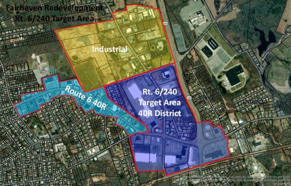 Fairhaven's Route 6 and 240 redevelopment plan is the basis for adopting new Chapter 40R zoning.