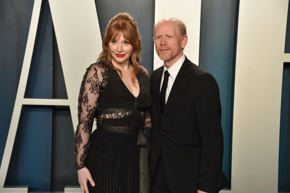 Bryce Dallas Howard and Ron Howard