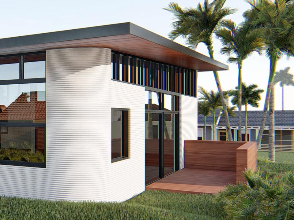 CPH-3D printed home in Tampa, Florida rendering.