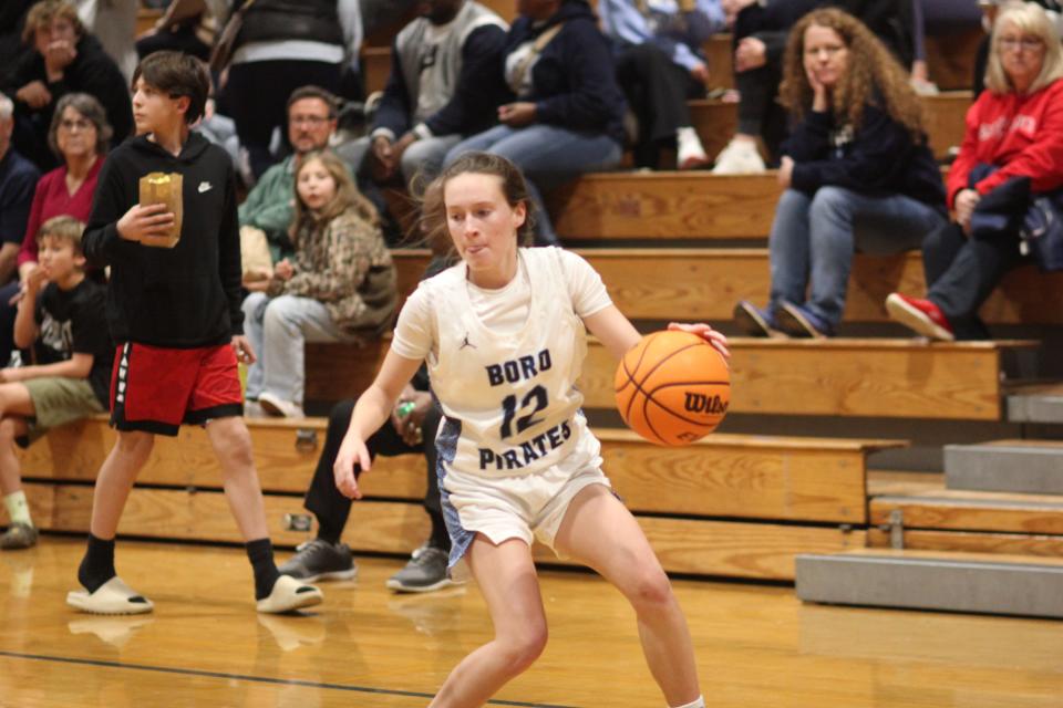 Swansboro's Mckay Morris on Tuesday night against Richlands.