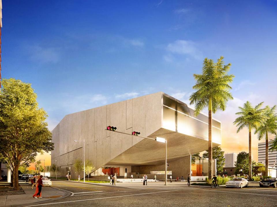 A rendering of a conceptual design by Rene Gonzalez Architects of Miami for a private museum on Biscayne Boulevard for mutual-fund manager and art collector Bruce Berkowitz, who says he has opted not to pursue the project.