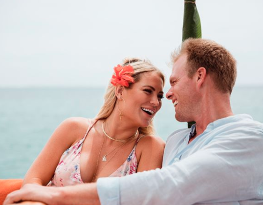 Keira hand Jarrod are keen to get married soon, with Jarrod saying his bride will be a “princess” on the day. Source: Ten