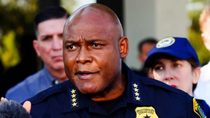 Houston Chief of Police Troy Finner speaks at a November press conference addressing the cancellation of the Astroworld festival in Houston, Texas. (Photo: Alex Bierens de Haan/Getty Images)