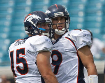 Tim Tebow and Brady Quinn are sniping at each other