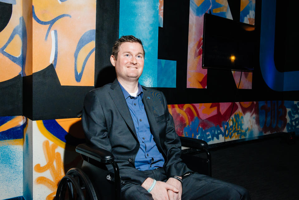 WASHINGTON, DC - ALS Ice Bucket Challenge co-founder Pat Quinn at the Washington Post's Ingenuity 2015 millennial entrepreneurship summit on December 2, 2015 (Photo by Kate Warren for The Washington Post via Getty Images).