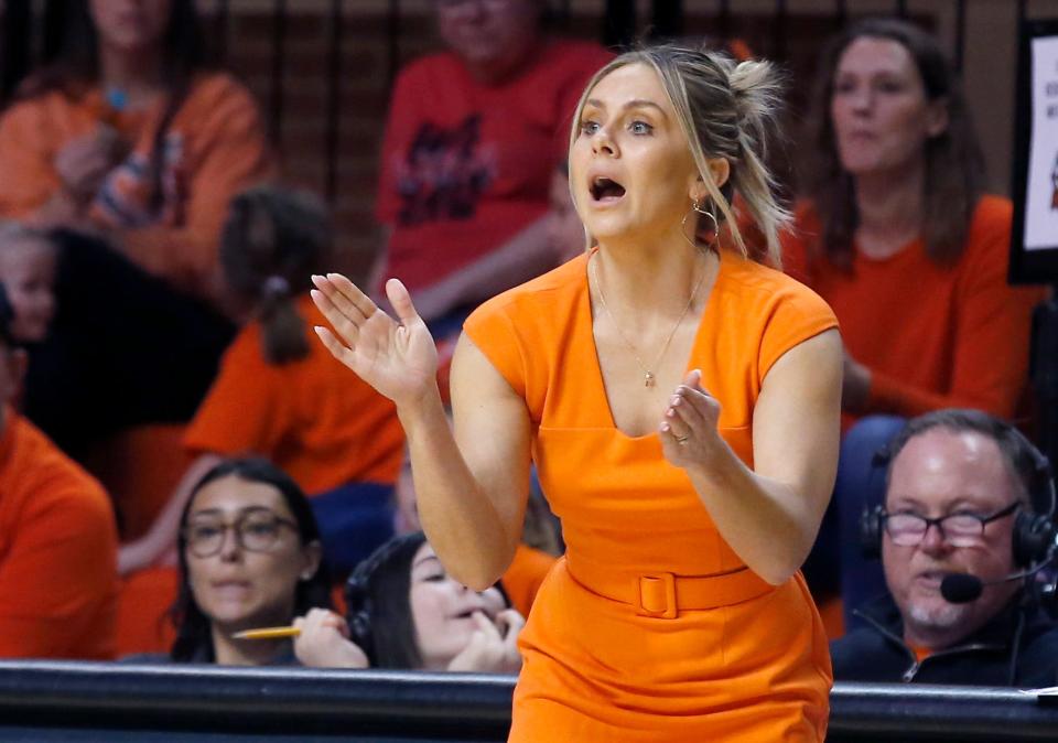 The Oklahoma State women's basketball team is unranked after three straight Big 12 wins, but remains projected into the NCAA Tournament in coach Jacie Hoyt's first season.