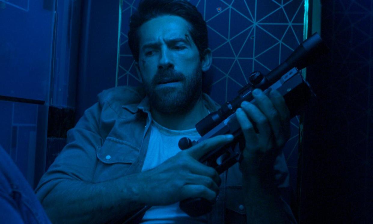 <span>Regretting his decision … Scott Adkins as Sam Lorde in Take Cover.</span><span>Photograph: Signature</span>