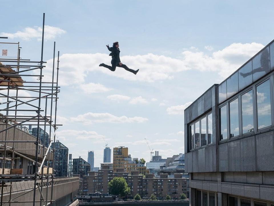 Tom Cruise jumping between buildings in "Mission: Impossible - Fallout."