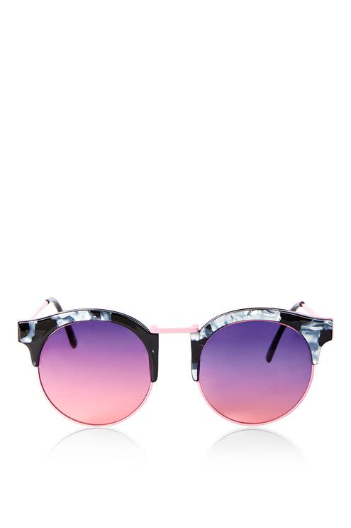 Round Clubmaster Sunglasses