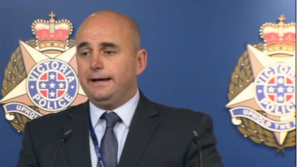 Det. Sgt. Bobetic from Victoria Police said officers were hopeful of a 'quick resolve'. Photo: 7News