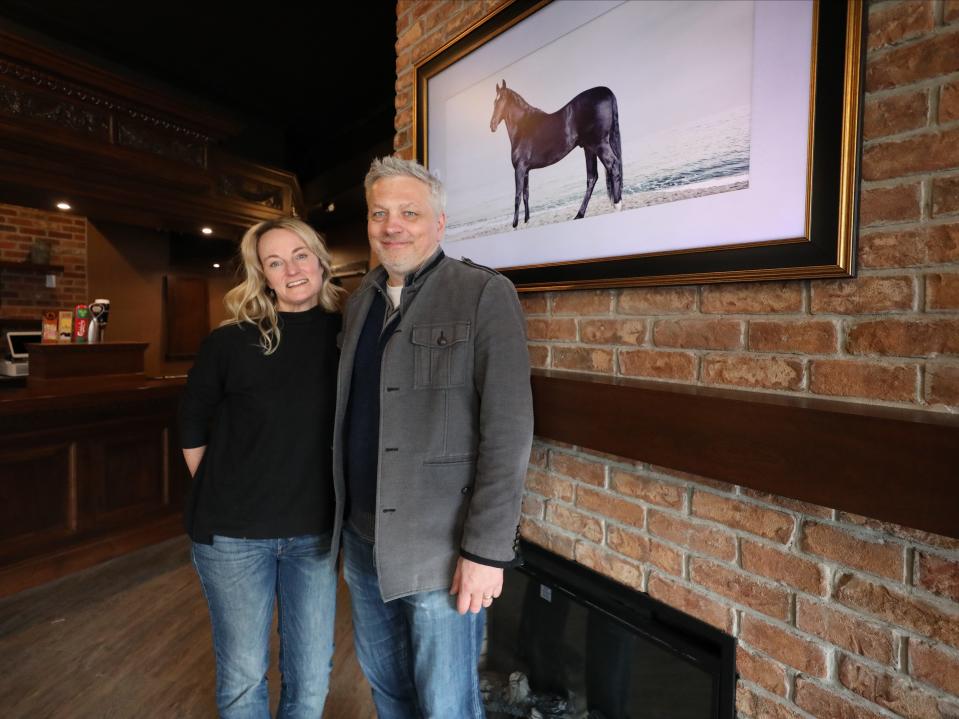 Leigh and Drew Hodgson, owners of the new The Ambleside Pub, a British style pub in Mount Kisco, photographed March 22, 2024.