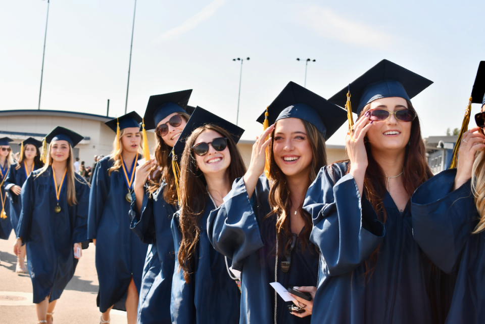 Arroyo Grande High School grads during the commencement ceremony on June 8.