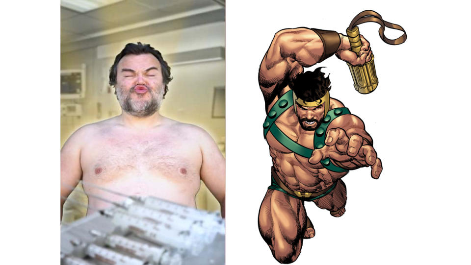 Jack Black would make an excellent version of Marvel's Hercules. 