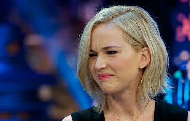 J.Law (pictured in 2015) didn't react well to 1984. Source: Getty