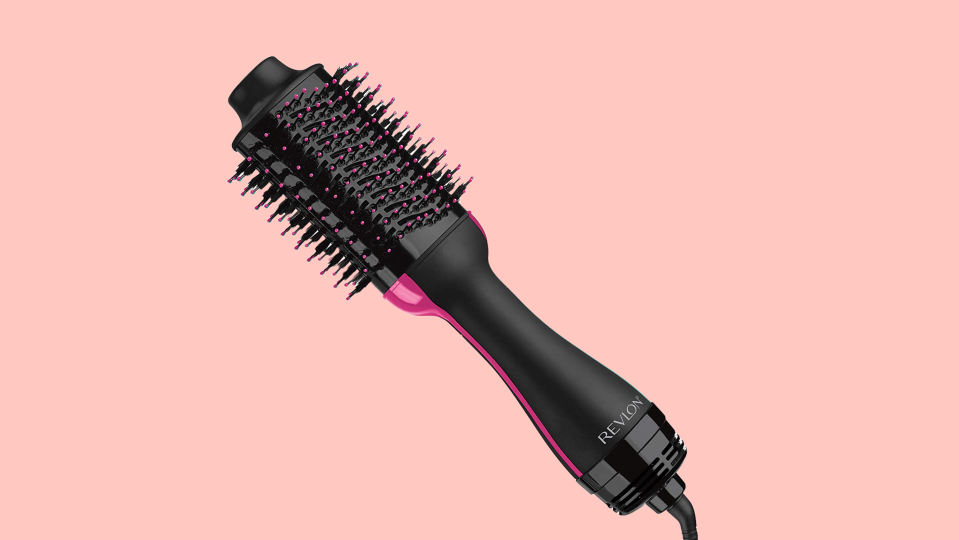 This Revlon hair dryer brush gives a salon blowout at home.