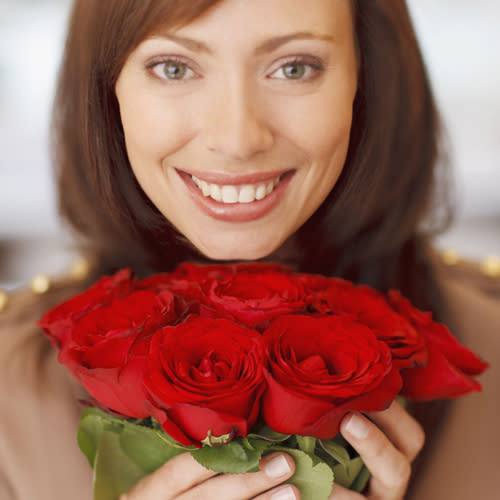 <b>Red roses</b><br><br> One of the most popular gifts but it says they’re a bit unimaginative. However, on the plus side, they do say “I love you” and also stand for respect and courage so lack of imagination could be forgiven.<br><br> <a href="http://www.pleasureprofessor.com/" rel="nofollow noopener" target="_blank" data-ylk="slk:Louise Van der Velde, sex & relationship expert and author of Decent Proposal;elm:context_link;itc:0;sec:content-canvas" class="link ">Louise Van der Velde, sex & relationship expert and author of Decent Proposal</a>.