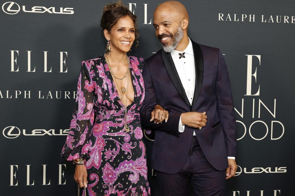 Halle Berry and Van Hunt attend the 27th Annual ELLE Women in Hollywood Celebration