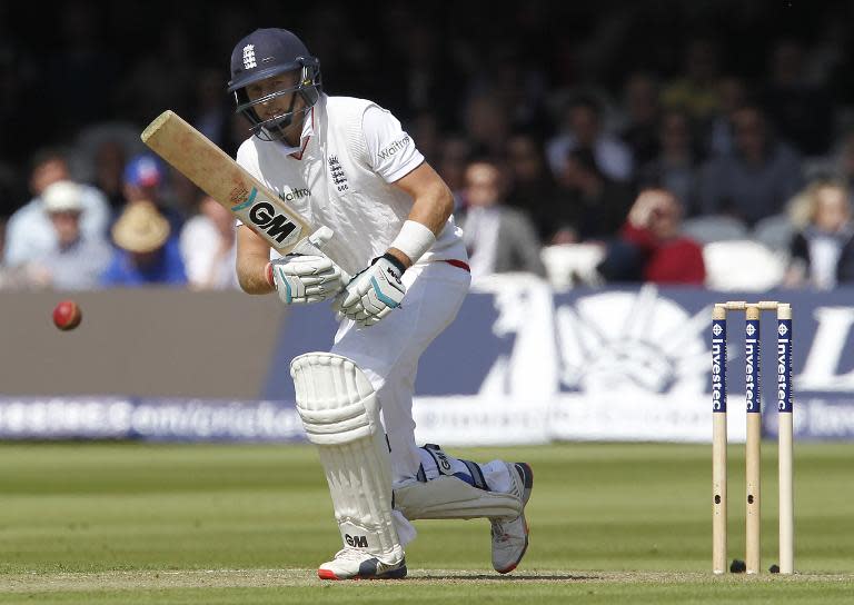 England’s Joe Root was 80 not out at tea on the first day of the first Test against New Zealand at Lord's on May 21, 2015