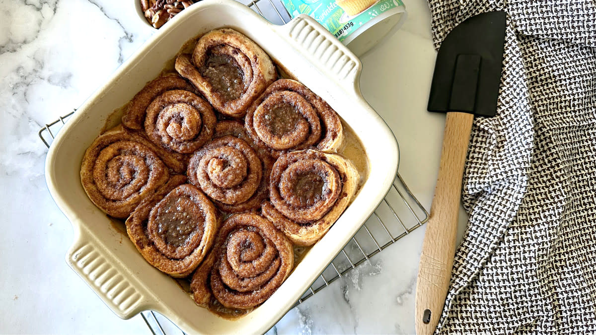 TikTok Cinnamon Rolls Cooling<p>Krista Marshall</p>