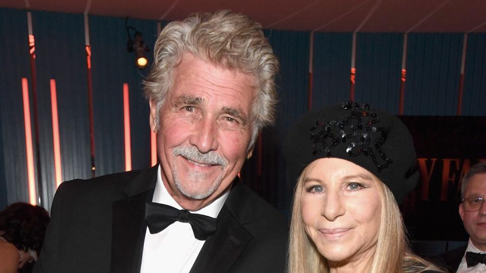 James Brolin (L) and Barbra Streisand attend the 2019 Vanity Fair Oscar Party at Wallis Annenberg Center for the Performing Arts on February 24, 2019 in Beverly Hills, California