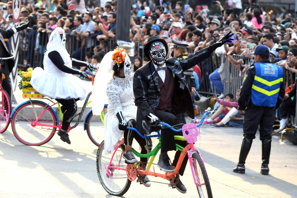 <p>CIUDAD DE MÉXICO Traditions/Tradiciones-Día de Muertos.- Aspectos del Desfile del Día de Muertos, 28 de octubre de 2017. Foto: Agencia EL UNIVERSAL/Alonso Romero/JMA </p>