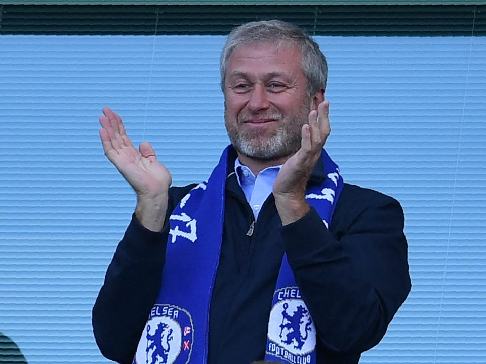 Billionaire Russian oligarch Roman Abramovich watches Chelsea, the soccer club he owns.