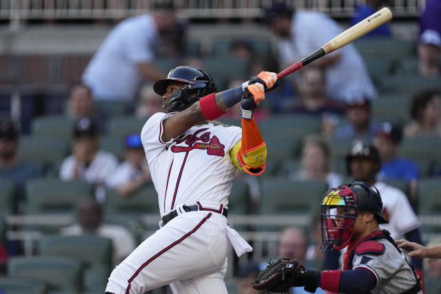 Ronald Acuña Jr. hits one of Braves' five two-run homers