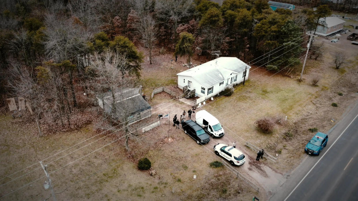 Drone footage from a house in 'Into the Fire: The Lost Daughter' | Photo: Netflix