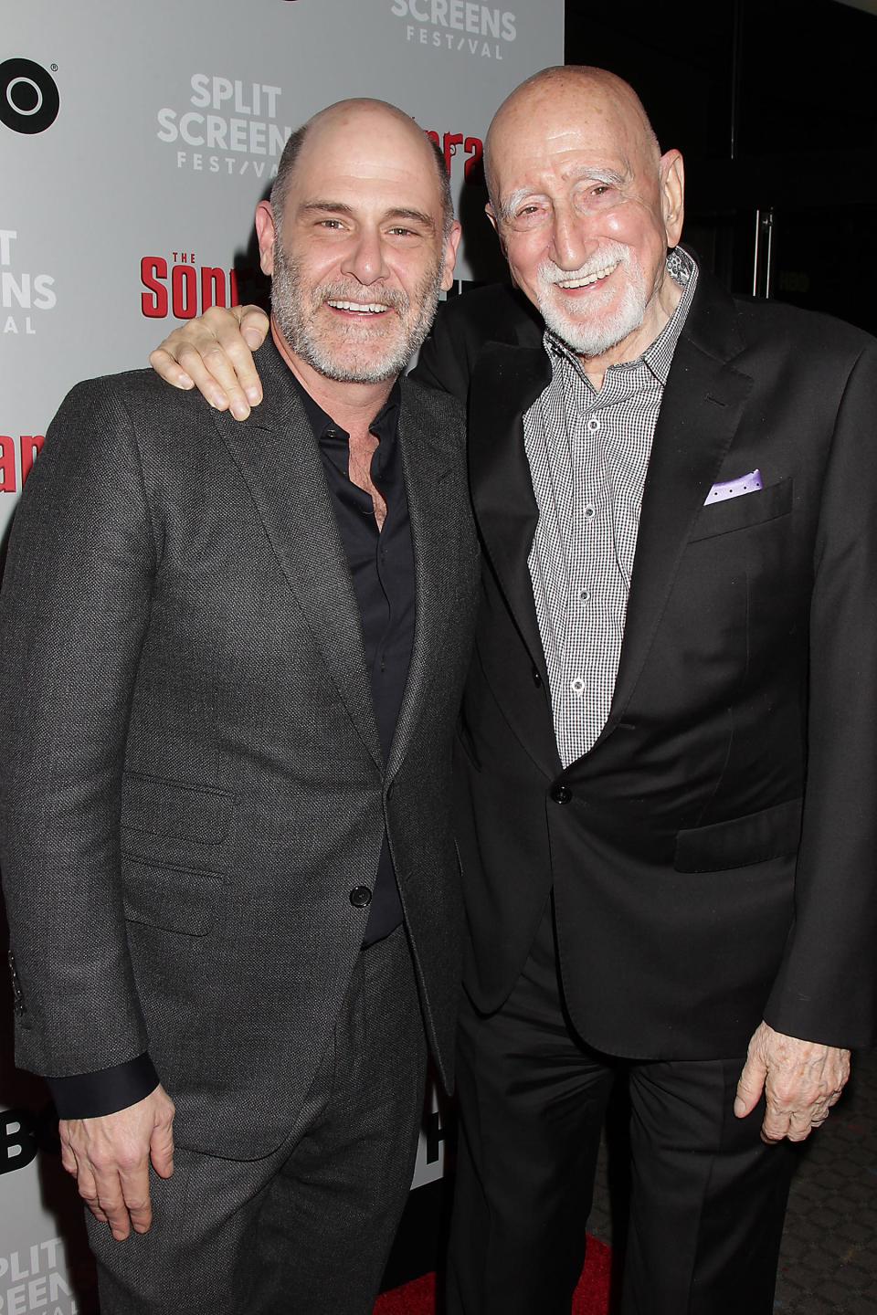 Matthew Weiner and Dominic Chianese