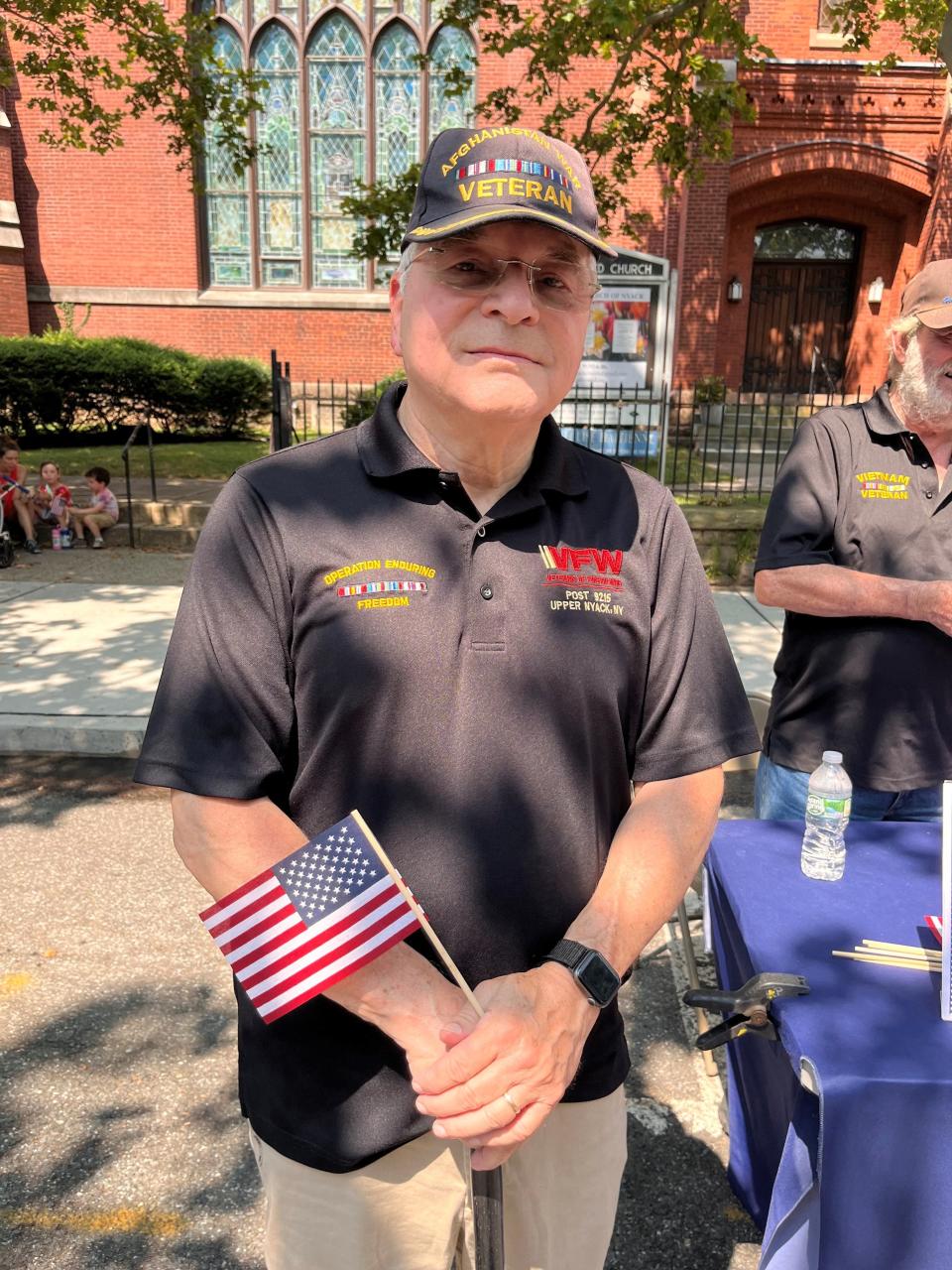 Joseph Porvecchio, 75, an Army veteran who served in Afghanistan and retired in 1999