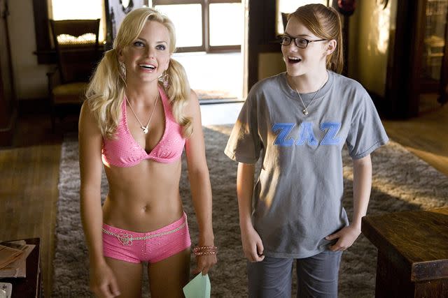 <p>Columbia Pictures/courtesy Everett Collection</p> Anna Faris and Emma Stone in 'The House Bunny'