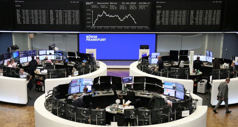 German share price index DAX graph is pictured at the stock exchange in Frankfurt