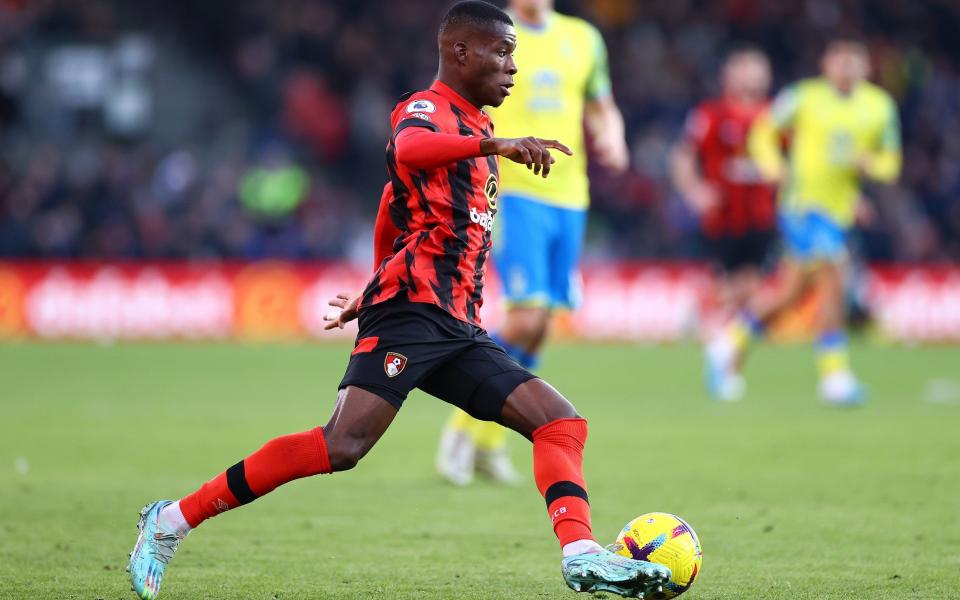 Dango Ouattara of Bournemouth during the Premier League match between AFC Bournemouth and Nottingham Forest at Vitality Stadium on January 21, 2023 in Bournemouth, England - Michael Steele/Getty Images