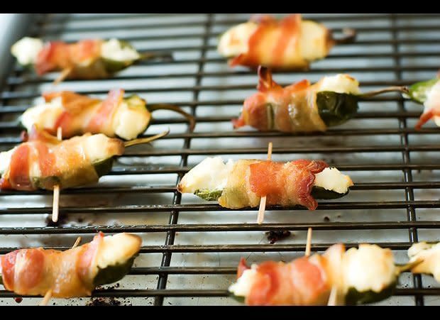 <strong>Get the<a href="http://www.huffingtonpost.com/2011/10/27/jalapeno-poppers_n_1058005.html" target="_hplink"> Jalapeno Poppers</a> recipe</strong>